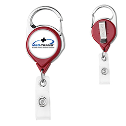 Carabiner Badge Reel with Belt Clip