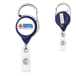 Carabiner Badge Reel with Belt Clip