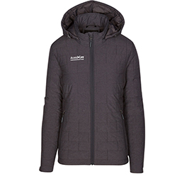 LADIES MICROBURST PUFFER HOODIE JACKET